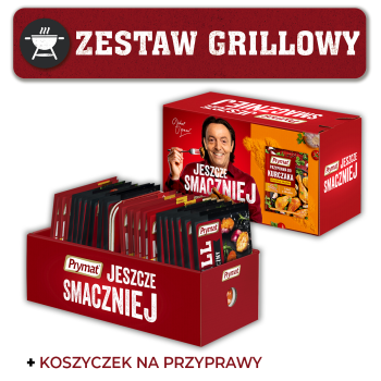 Zestaw grillowy 21 przypraw z koszyczkiem-organizerem