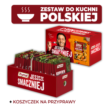 Zestaw do kuchni polskiej 25 przypraw z koszyczkiem-organizerem 