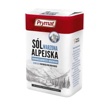 Prymat Sól alpejska warzona jodowana drobnoziarnista 1 kg