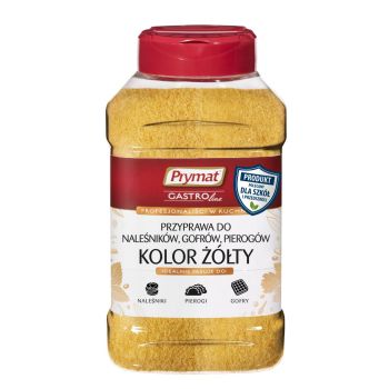 Przyprawa do naleśników, gofrów, pierogów – Kolor Żółty Prymat GastroLine 450 g (linia szkoła) 