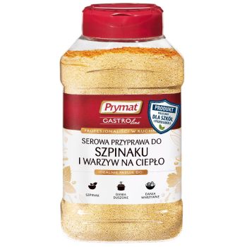 Serowa przyprawa do szpinaku i warzyw na ciepło Prymat GastroLine 450 g (linia szkoła)