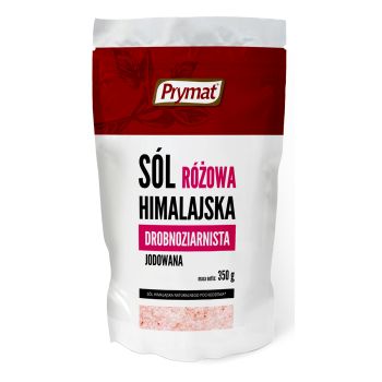 Sól himalajska różowa jodowana drobnoziarnista Prymat 350 g