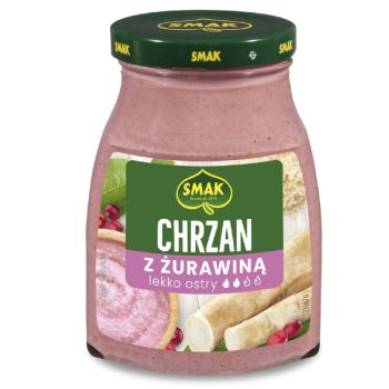 Chrzan z żurawiną 175 g Smak