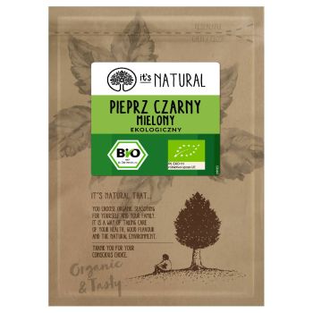 Pieprz czarny mielony ekologiczny It's Natural 20 g