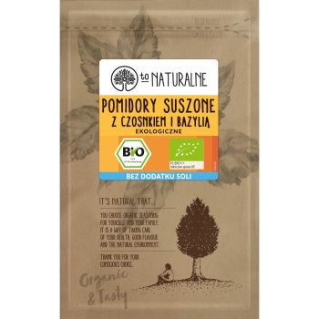 Pomidory suszone z czosnkiem i bazylią ekologiczne To Naturalne 20 g