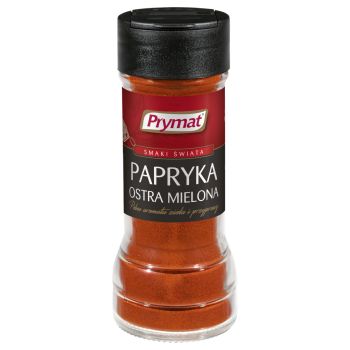 Papryka ostra mielona Prymat w szklanym opakowaniu 45 g