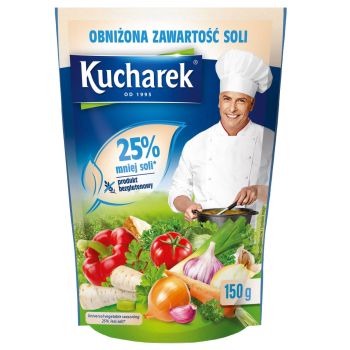 Przyprawa do potraw 25% mniej soli Kucharek 150 g
