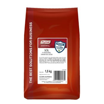 Sól o obniżonej zawartości sodu Prymat GastroLine 1,5 kg (linia szkoła)