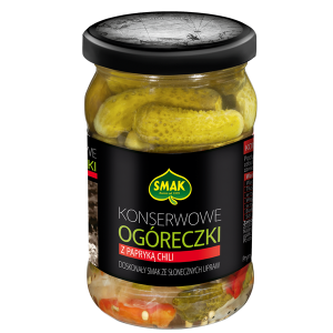 Ogóreczki konserwowe z papryką chili Smak 300 g