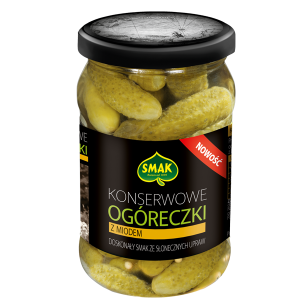 Ogóreczki konserwowe z miodem Smak 300 g