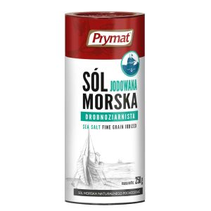 Sól morska jodowana drobnoziarnista Prymat w tubie 250 g
