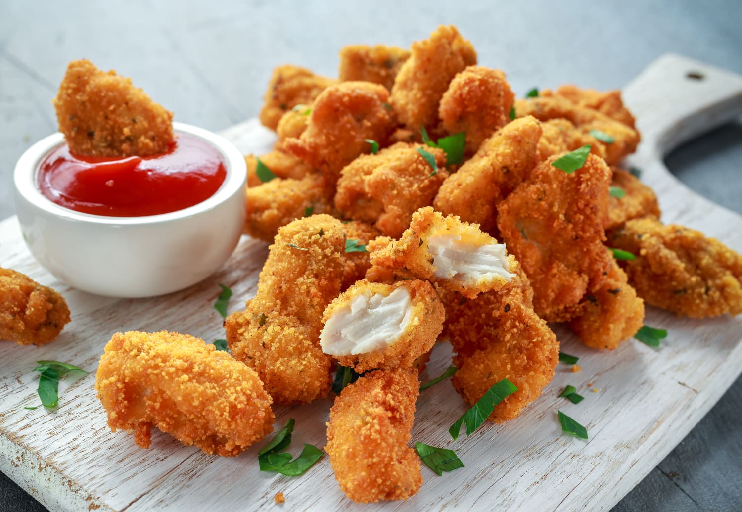 Kurczak w panierce panko.
