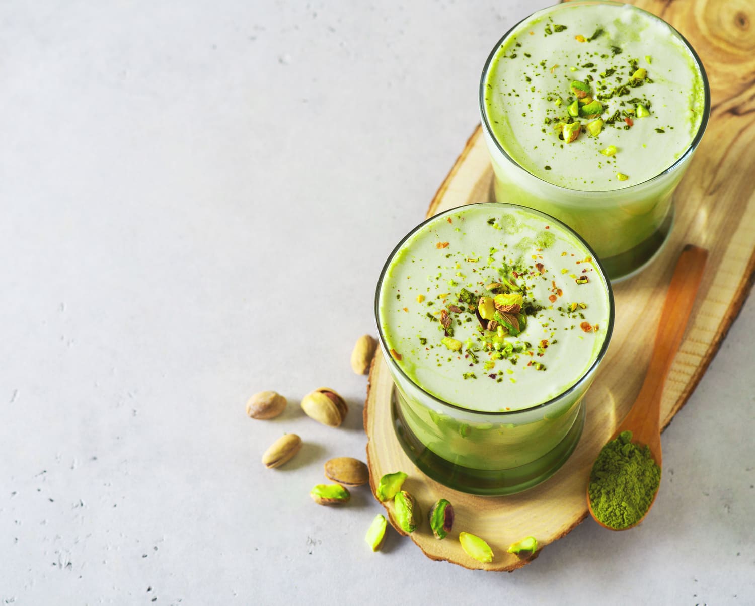 Matcha w szklance
