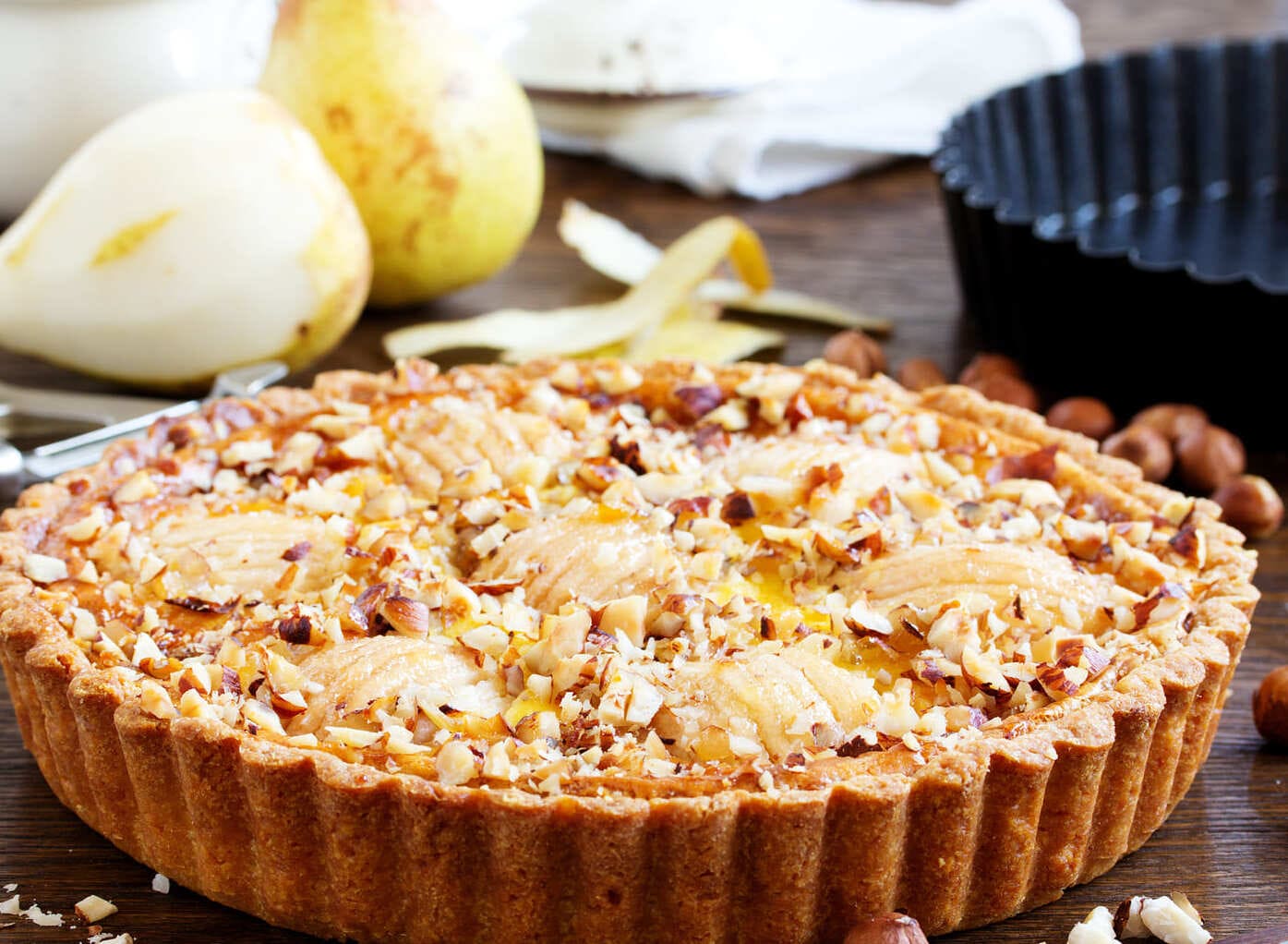 Tarta z gruszkami.