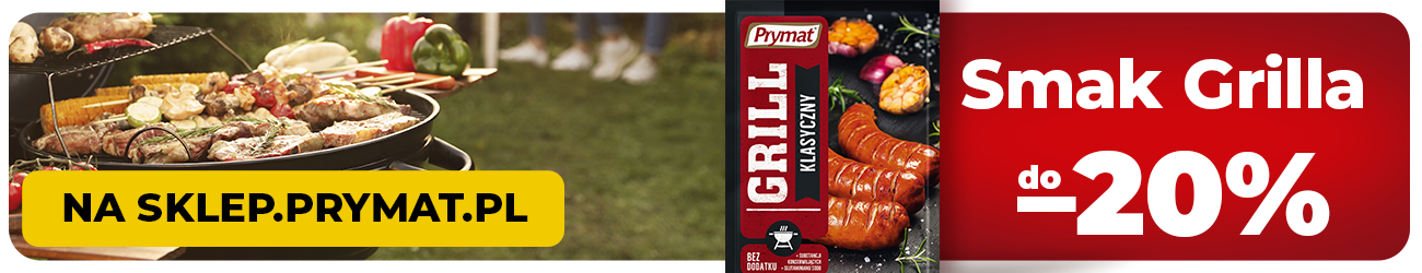 Wybrane przyprawy na grilla Prymat 20% taniej. Sprawdź ofertę.