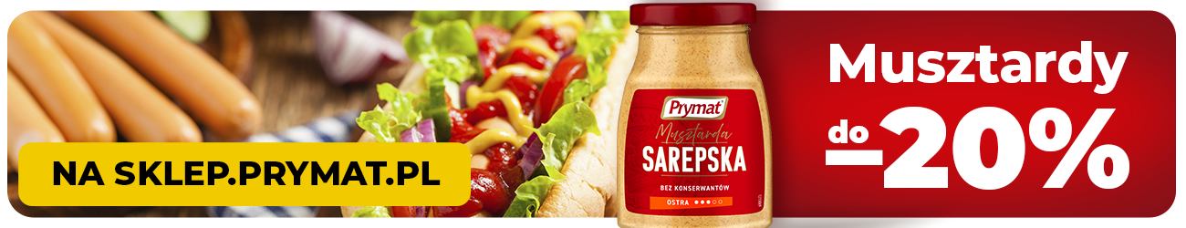 Wybrane musztardy Prymat 20% taniej na sklep.prymat.pl. Kup online.