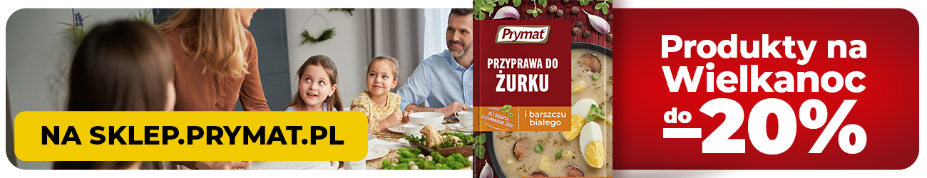 Wybrane produkty na Wielkanoc 20% taniej. Sprawdź ofertę.