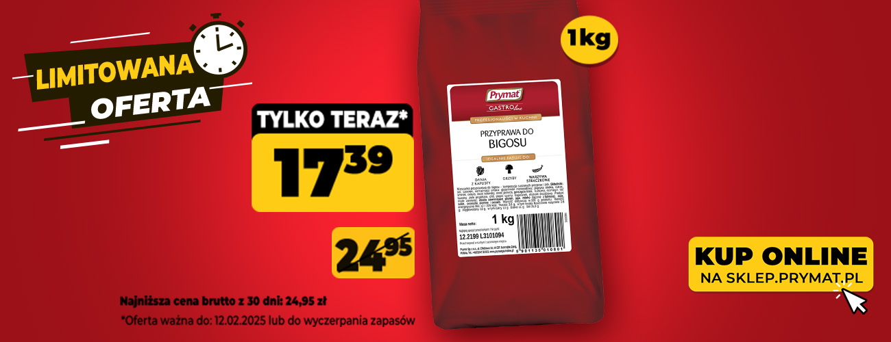 Prymat GastroLine - szeroka oferta przypraw dla gastronomii