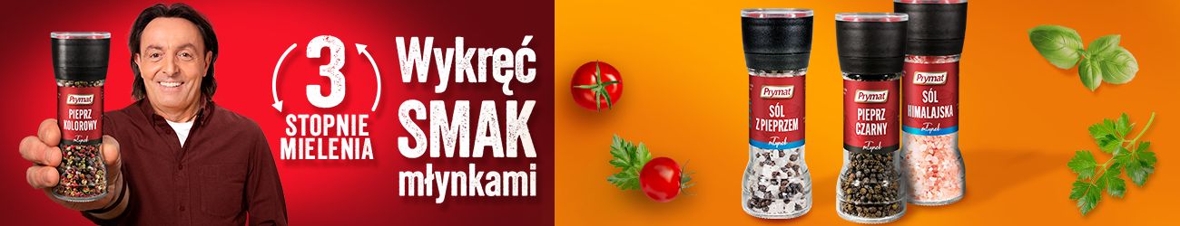 Wykręć Smak młynkami Prymat. 