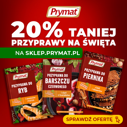 Przyprawy na święta 20% taniej na sklep.prymat.pl. Kup online.