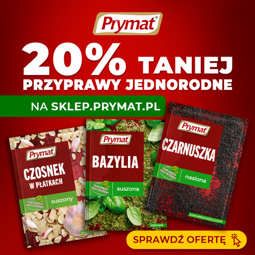 Wybrane przyprawy jednorodne 20% taniej na sklep.prymat.pl. Kup online.