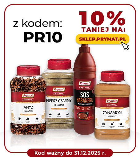 Z kodem PR10 10% taniej produkty nieprzecenione do 31.12.2025