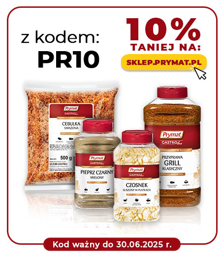 Z kodem PR10 10% taniej produkty nieprzecenione do 30.06.2025
