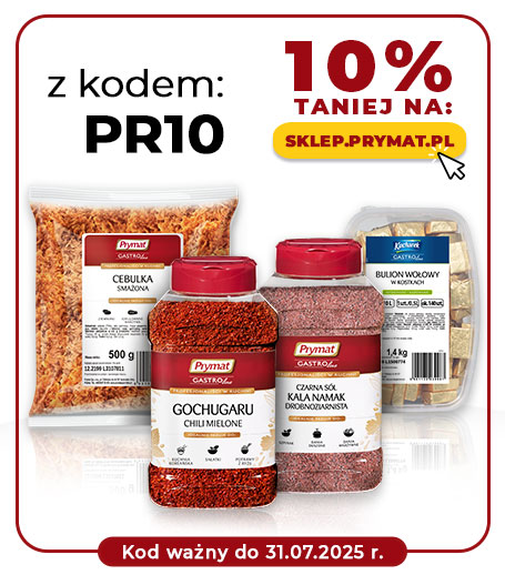 Z kodem PR10 10% taniej produkty nieprzecenione do 31.07.2025
