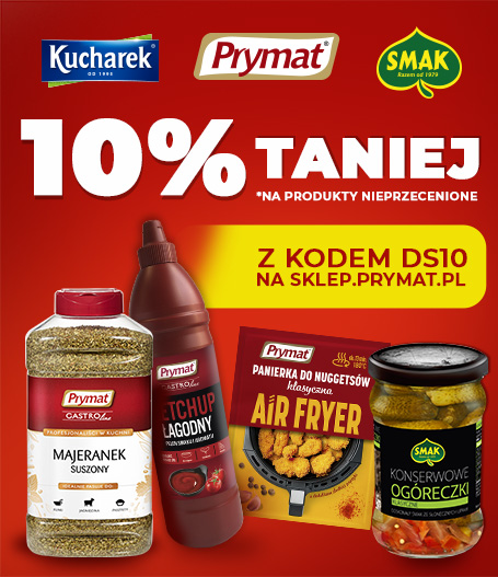 Z Kodem DS10 10% taniej wybrane produkty nieprzecenione na sklep.prymat.pl