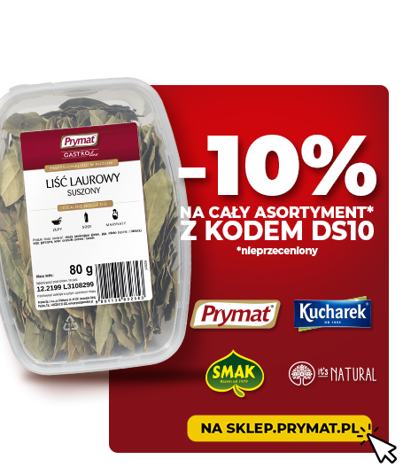Z Kodem DS10 10% taniej wybrane produkty nieprzecenione na sklep.prymat.pl