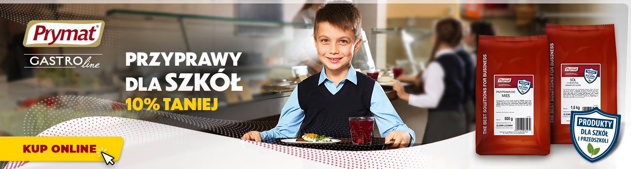 Przyprawy dla szkół i przedszkoli 10% taniej. Kup online.