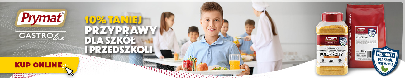 Wybrane przyprawy z linii szkoła Prymat Gastroline 10% taniej. Kup online.