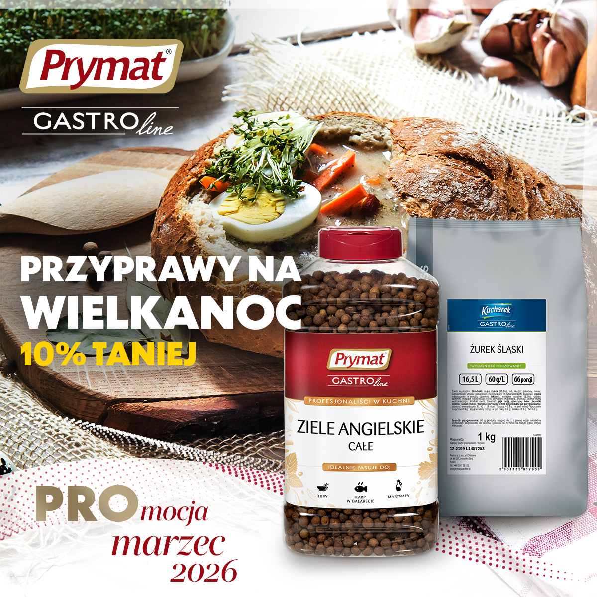 Przyprawy na Wielkanoc 10%  taniej. Sprawdź.