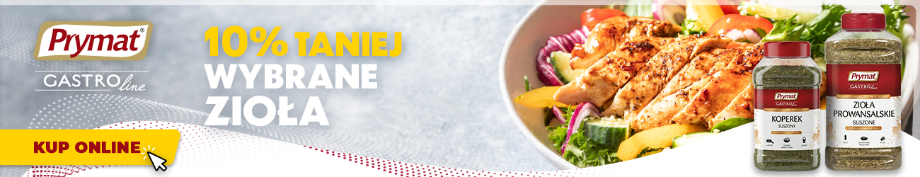 Wybrane zioła Prymat GastroLine 10% taniej. Sprawdź.