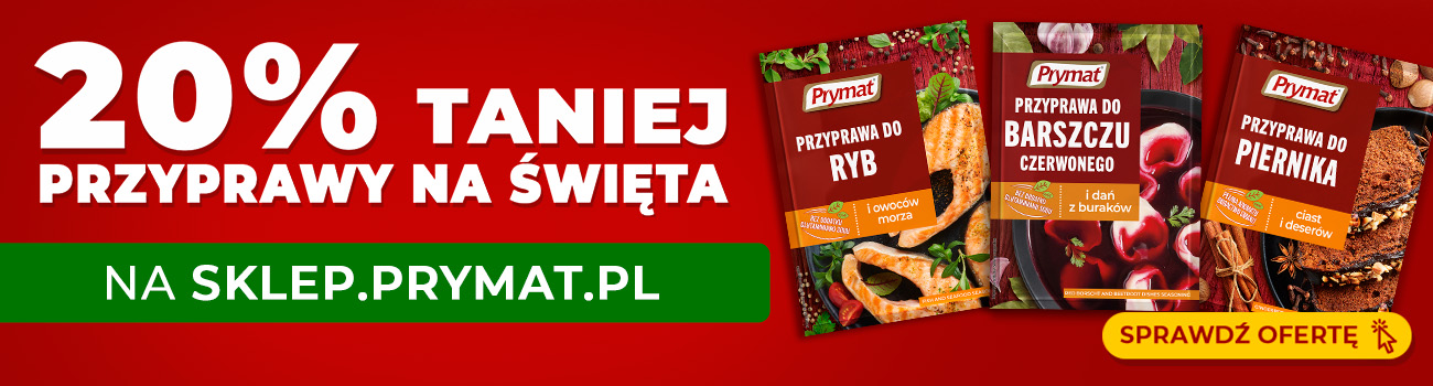 Przyprawy na Święta 20% taniej. Sprawdź ofertę.